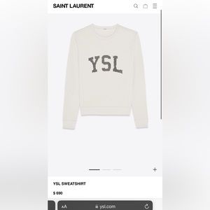 Authentic YSL Sweatshirt